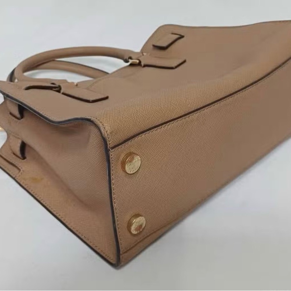 Michael Kors Tan Leather Satchel - Picture 4 of 7